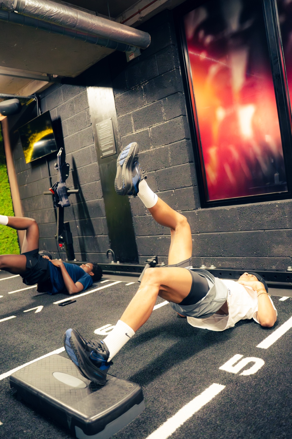Athlete completing progressive sports rehabilitation training